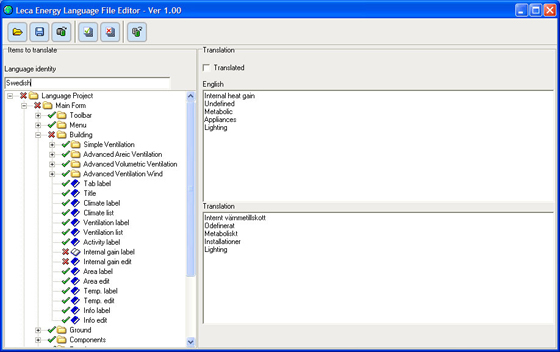 leca language editor